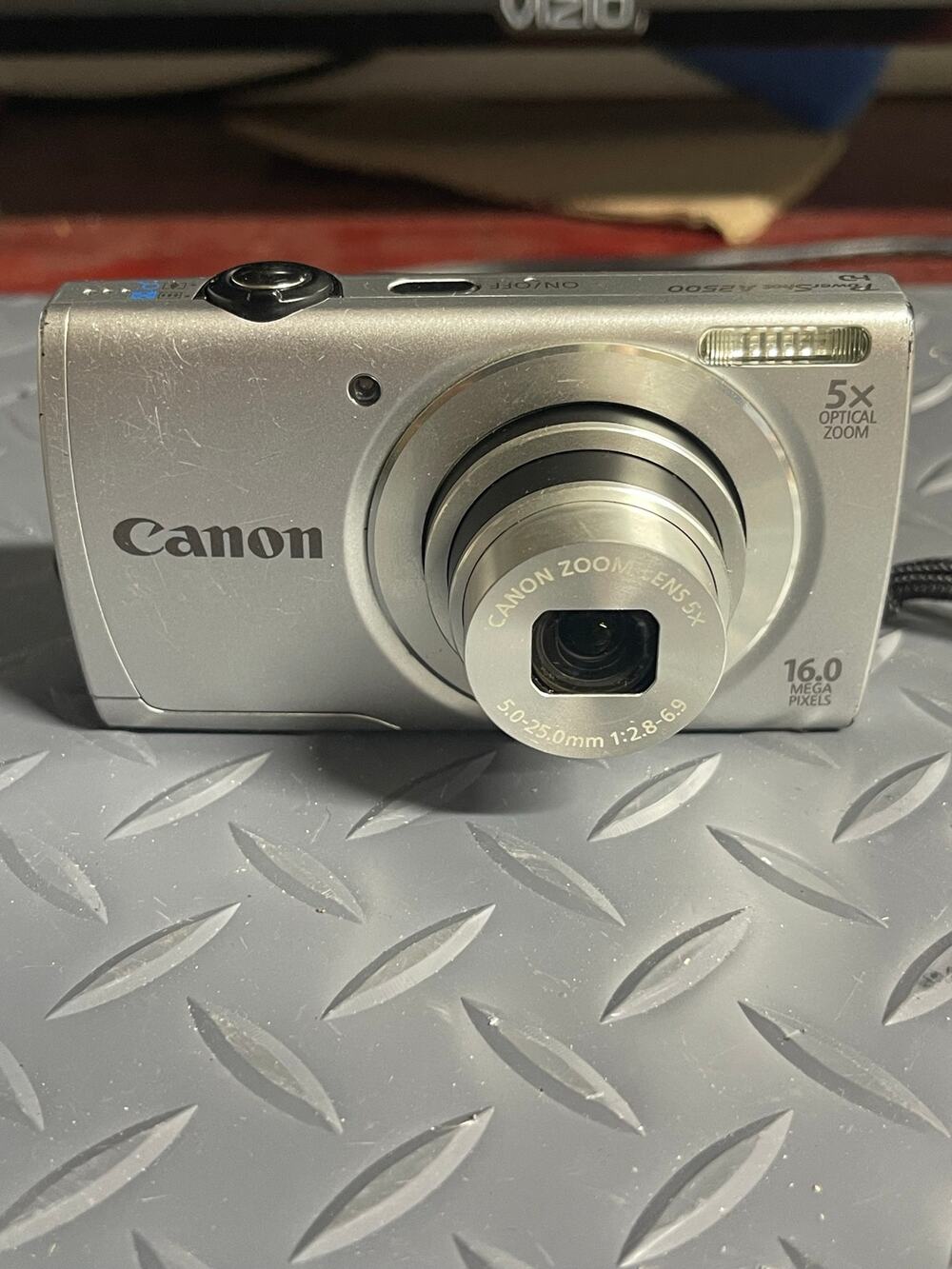 Canon PowerShot A2500 Silver PC1963 with Battery